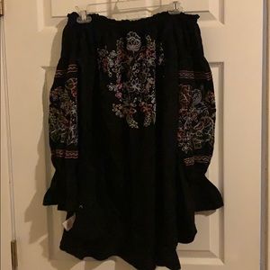 Free people off shoulder dress boho